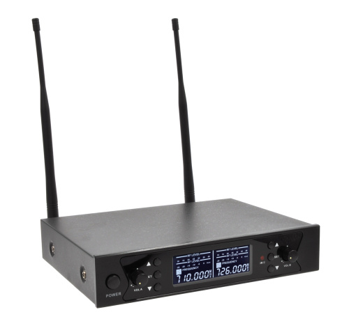 Axelvox DWS7000HT (HT Bundle) Микрофонная радиосистема с DSP, UHF 710-726 MHz, 100 каналов,LCD дисплей, 2х ИК порт, 2 ручных микрофона, 2 держателя на фото 2