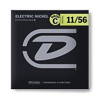 Dunlop Electric Nickel Performance+ DEN1156DC струны для электрогитары, DROP C, никель 11-56