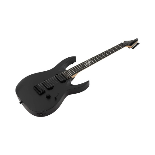 Solar Guitars AB2.6C электрогитара, HH, клён/ палисандр, махагони, цвет черный матовый фото 2