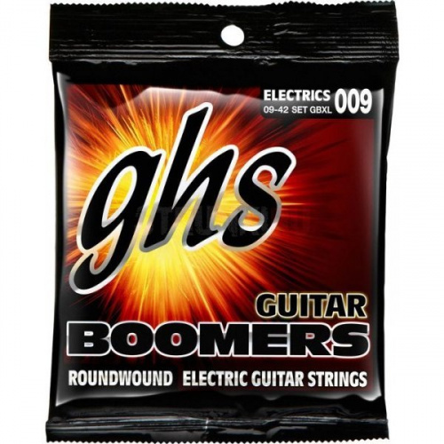 GHS STRINGS GBXL BOOMERS набор струн для электрогитары, никелированная сталь, 09-42