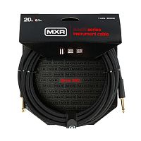 MXR DCIR20 Stealth Series инструментальный кабель, шумоподавление, 6,1 м, прямые джеки