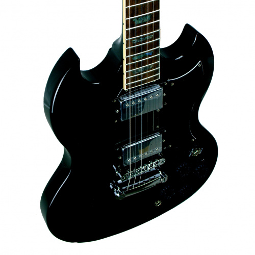 REDHILL SGX200/BK эл.гитара, SG, H+H, 2V/2T/3P, махагон, цвет черный фото 3