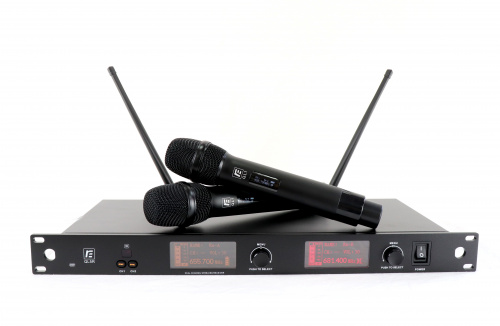 RFIntell QL5R QL1-B 720,500-754,000 МГц, 2-канальная радиосистема с 2-мя ручными микрофонами QL1