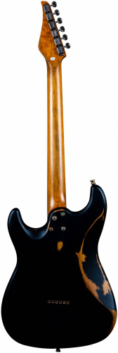 JET JS-800 Relic BK электрогитара, Stratocaster, корпус липа, HS, цвет Relic BK фото 2