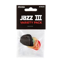 Dunlop Variety Jazz III PVP103 12Pack набор медиаторов, 12 шт.