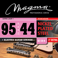 Magma Strings GE120N Струны для электрогитары Серия: Nickel Plated Steel Калибр: 9.5-11.5-16-24-