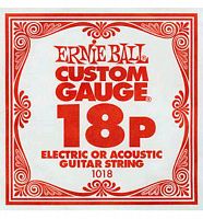 Ernie Ball 1018 струна для электро и акустических гитар. Сталь, калибр .018