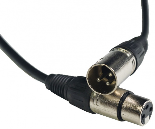 ROCKDALE MC001-30CM готовый микрофонный кабель, разъёмы XLR, длина 30 см фото 2