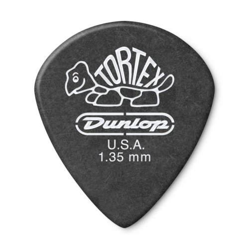 Dunlop 482R135 Tortex Pitch Black Jazz III 72Pack медиаторы, толщина 1.35 мм, 72 шт.