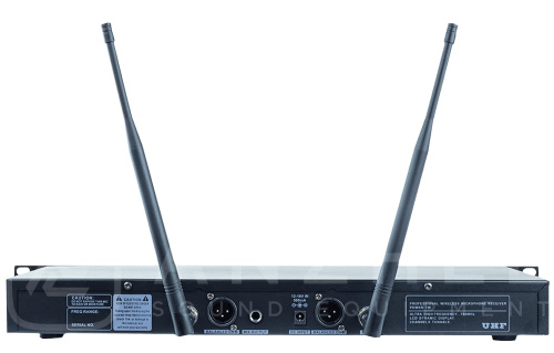 Anzhee RS100 dual HH радиосистема профессиональная 2 канальная радиосистема с двумя ручными передатч фото 2
