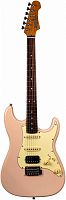 JET JS-400 PK R электрогитара,Stratocaster, корпус липа, 22 лада, HSS, tremolo, цвет PK
