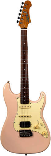 JET JS-400 PK R электрогитара,Stratocaster, корпус липа, 22 лада, HSS, tremolo, цвет PK