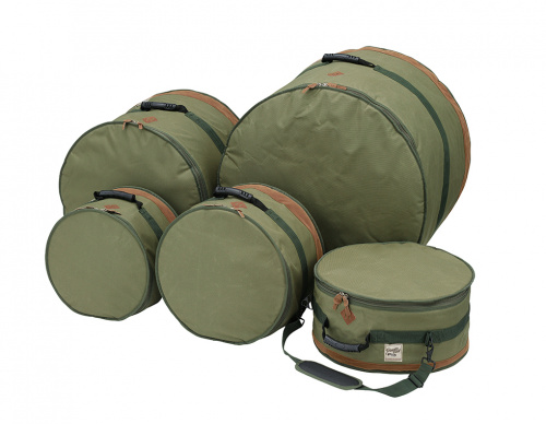 TAMA TDSS52KMG POWERPAD DESIGNER набор чехлов для барабанов (18x22, 8x10, 9x12, 16x16, 6,5x14), цвет светло-зеленый