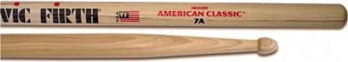 VIC FIRTH 7A барабанные палочки, тип 7A с деревянным наконечником, материал гикори, длина 15 1/2",