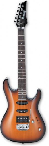IBANEZ GIO GSA60 BS Электрогитара, цвет Brown Sunburst, фурнитура хромированная, корпус агатис, гриф на болтах, клен, накладка палисандр, 20 ладов, ме