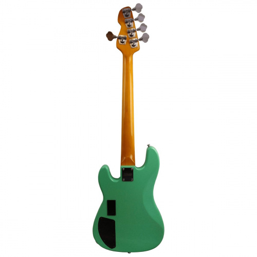 Markbass MB GV 5 Gloxy Val Surf Green CR MP бас-гитара с чехлом, JJ, активный преамп, цвет зеленый фото 2