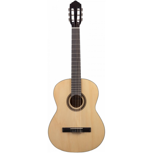 VESTON C-45A LH классическая гитара 4/4 для левшей, липа, цвет натуральный, отделка глянец