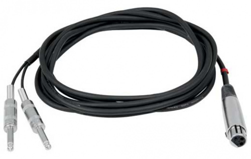 Ddrum 6997 кабель XLR(F) 2 jack для подключения триггера к модулю