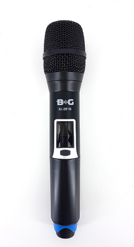 B&G IU-281B Радиосистема вокальная, UHF, 3 предустановленных группы частот по 2 частоты, 2 ручных микрофона фото 8