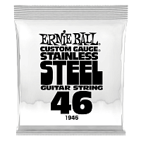 Ernie Ball 1946 струна одиночная для электрогитары Серия Stainless Steel Калибр: 46 Сердцевина: