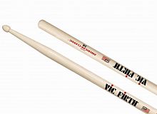 VIC FIRTH 2B барабанные палочки 2B с деревянным наконечником, материал гикори, длина 16 1/4", диам