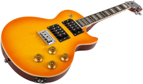 FLIGHT Centurion Tenor VB электроукулеле, Les Paul, тенор, цвет Vintage Burst, чехол фото 7