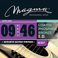 Magma Strings GA110P Струны для акустической гитары Серия: Coated Phosphor Bronze Калибр: 9-13-1