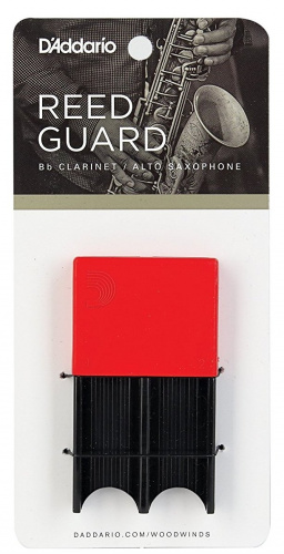 D'ADDARIO WOODWINDS DRGRD4ACRD REED GUARD RED кейс для хранения 4-х тростей, красный