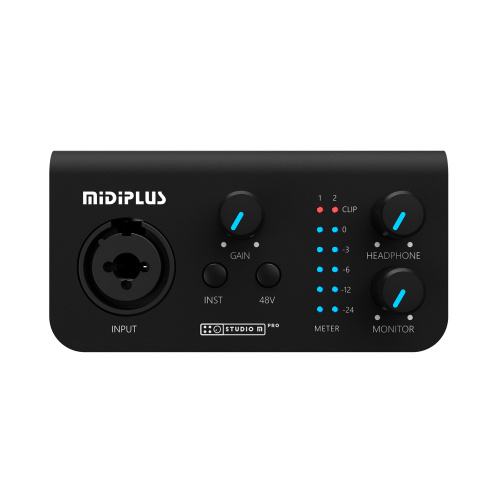 Midiplus Studio M pro OTG аудиоинтерфейс USB, 1 вход 2 выхода c OTG