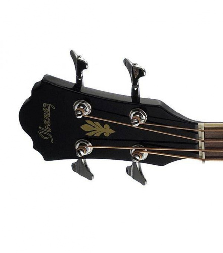 IBANEZ AEB8E BLACK электроакустическая бас-гитара, цвет черный, нижняя дека и обечайка махогани, верхняя дека ель, гриф махагони, накладка палисандр,  фото 9