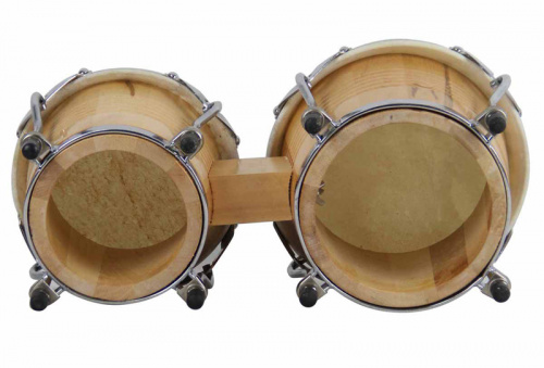 AP Percussion CX-D120B-NL Бонго 6,5"*7,5", корпус махагон, мембрана кожа, обод 2мм, лаги 7 мм, фурни фото 2