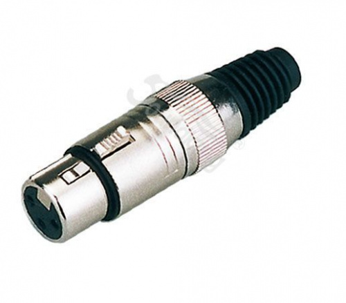 Soundking CA405(3P) кабельный балансный разъем XLR female, 3 контакта, металл/крышка металл