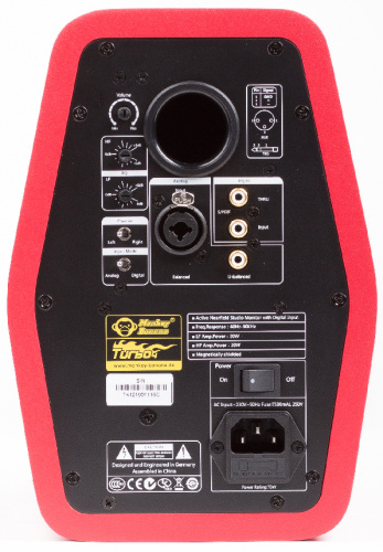 Monkey Banana Turbo 4 red Студийный монитор 4', шелковый твиттер 1', LF 30W, HF 20W, балансный вход, S/PDIF-вход, S/PDIF Thru, ц фото 4