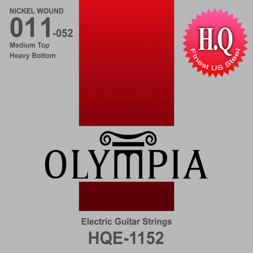 Olympia HQE1152 струны для эл.гитары Nickel Wound (11-15-22w-32-42-52)