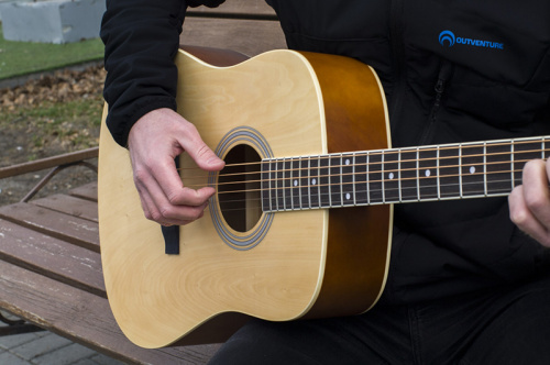 SX SD104 Гитара акустическая, корпус: липа, гриф: окуме, накладка грифа и нижний порожек: палисандр, колки: хромированное покрытие, цвет натуральный м фото 13