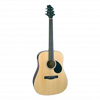 GREG BENNETT GD50T/OPN акустическая гитара, дредноут, тюнер, цвет натуральный