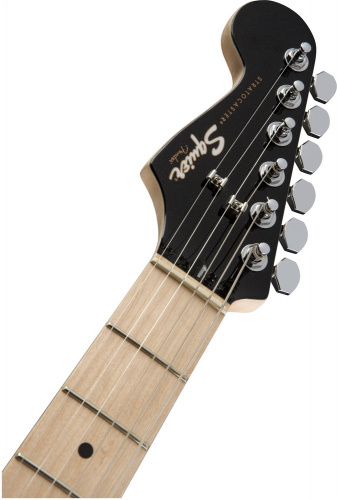 Fender Squier Contemporary Stratocaster HH Left-Handed, Maple Fingerboard, Black Metallic Электрогитара Stratocaster левосторонняя, звукосниматели HH, фото 2