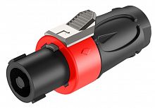ROXTONE RS4F-N-RD Разъем кабельный типа speakon, 4-х контактный, "female", цвет: Черно-красный.