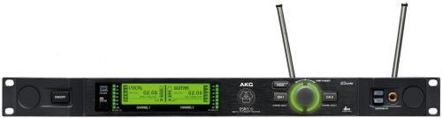 AKG DSR800 BD1 цифровой двухканальный приёмник серии DMS800. Выходы: аналог XLR и Jack, AES XLR, Dante