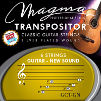 Magma Strings GCT-GN Струны для классической гитары 1E 2A 3D 4G 5B 6E нестандартный строй, Серия: Transpositor, Обмотка: посеребрёная.