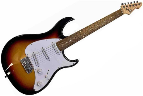 PEAVEY Raptor Plus SNB SSS электрогитара stratocaster, 22 лада, цвет Sunburst