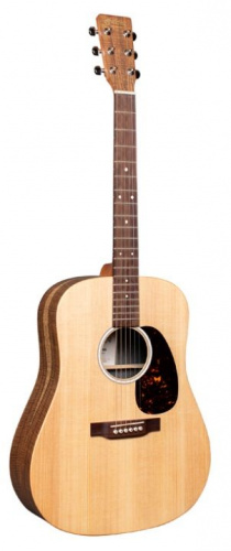 Martin D-X2E электроакустическая гитара с чехлом, дредноут, цвет натуральный