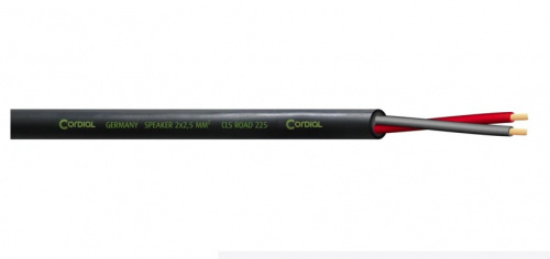 Cordial CLS-ROAD 225 акустический кабель 2x2,5 мм, 8,0 мм, черный