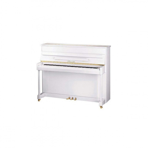 Ritmuller UP115R(A112) пианино, 115 см, цвет белый, полированное, медная фурнитура, Classic