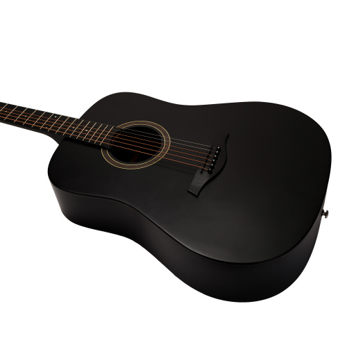 ROCKDALE Aurora D3 BKST Акустическая гитара дредноут, цвет черный, сатиновое покрытие фото 6
