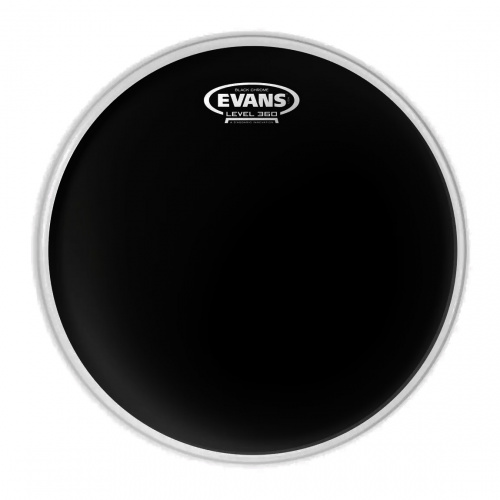 Evans TT14CHR Black Chrome 14" Пластик для барабана двойной, чёрный