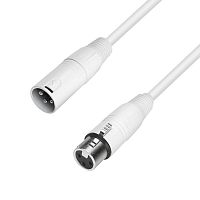ADAM HALL K4 MMF 0100 SNOW микрофонный кабель XLR(F)-XLR(M), REAN, 1м, белый
