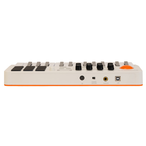 ROCKDALE Element White, компактная миди-клавиатура, 25 клавиш, цвет белый фото 4
