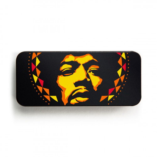 Dunlop Jimi Hendrix Aura Mandala JHPT16H Pick Tin сувенирный набор медиаторов в пенале, жесткие, 6ш фото 2