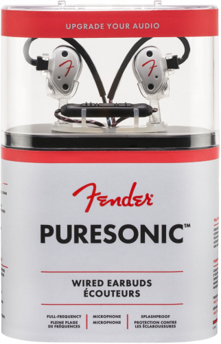 FENDER PureSonic Wired earbud Olympic Pearl внутриканальные наушники с гарнитурой, цвет жемчужный белый фото 9